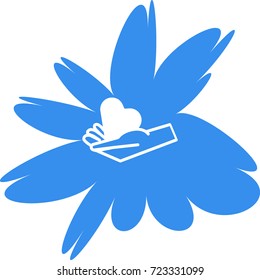 hand, heart, icon