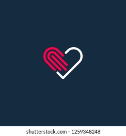 Hand and Heart - logo template