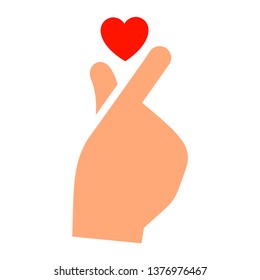 Hand with heart new icon, two-tone silhouette, isolated on white background, vector illustration for your design.