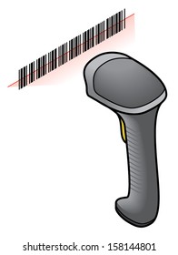 A Hand Held Barcode Scanner / Gun.