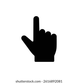 Hand Held Up with Index Finger Pointing Straight Symbolizing Direction