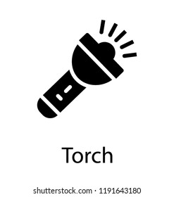 A hand held light having battery inside to be used in travelling and camping for lighting purpose depicting torch light 