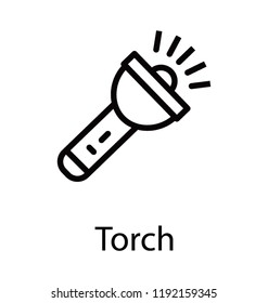 A hand held light having battery inside to be used in travelling and camping for lighting purpose depicting torch light 