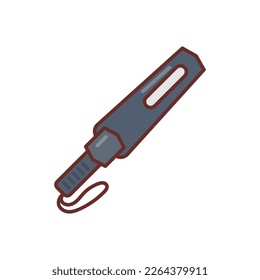 Hand Held Metal Detector icon in vector. Logotype