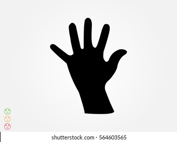 hand hello icon, vector illustration eps10