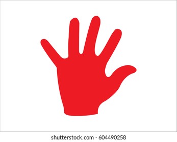 hand hello icon, vector illustration eps10