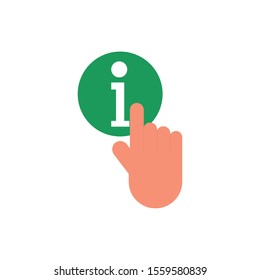 hand and help icon design, Call center technical service collaborative cooperation and support theme Vector illustration
