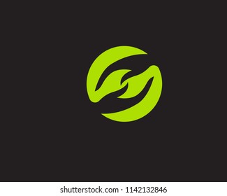 Hand help logo