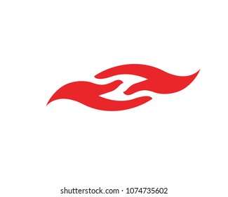 Hand help logo symbol template, app icon