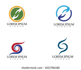 Hand help logo and symbols template icons app
