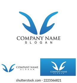 Hand help logo and symbols template icons app
