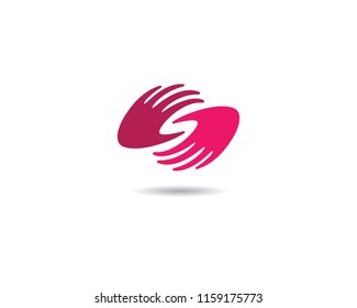 Hand help symbol illustration