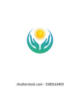 Hand and help vector logo and symbols template icons app