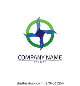 Hand and help vector logo and symbols template icons app