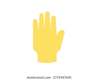 mão alta cinco levantado na palma de ar dedo símbolo emoji ícone ícone ícone vetor ilustração isolado plano