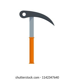 Hand hiking hook icon. Flat illustration of hand hiking hook vector icon for web isolated on white