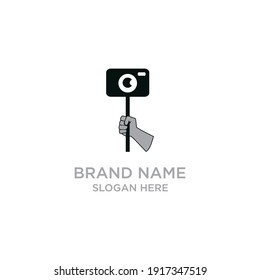 Hand Hold Camera for photographer logo design