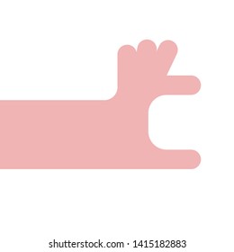 Hand hold with fingers template. Vector illustration
 
