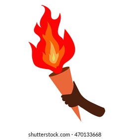 Hand hold fire stick