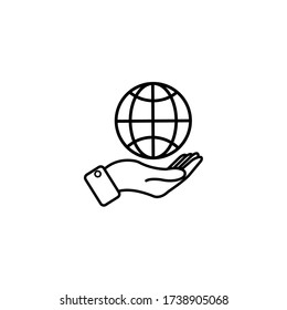 Handgriff - Vektorsymbol, flaches Design bester Vektorsymbol