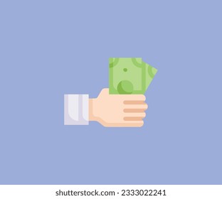 hand hold money vector icon design
