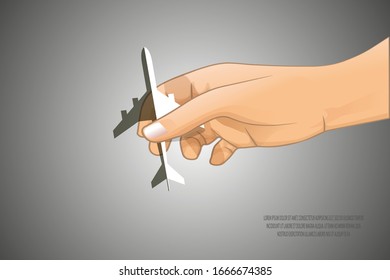 sujetar con la mano el plano y el texto