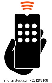 Hand Hold Remote Control Icon