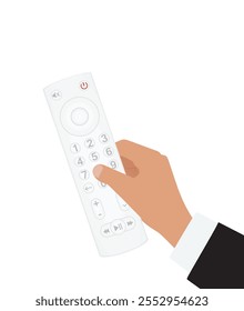 Hand hold remote controller. vector