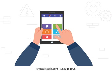 hand hold tablet for bussiness