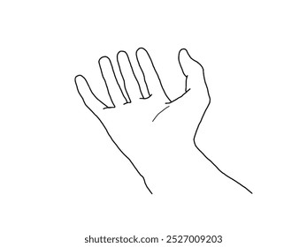 hand hold take receive something, hand draw sketch doodle
