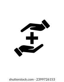 icono de ayuda de mano, mejor icono plano del vector.