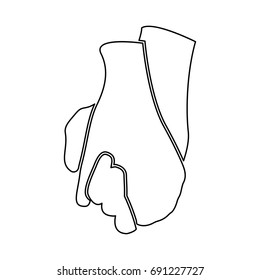 Hand holding another hand , sign of love icon .