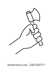 icono del icono del icono de retención de mano, icono de la mejor línea del vector.