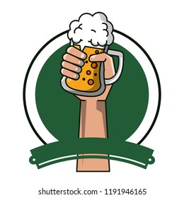 Hand holding beer