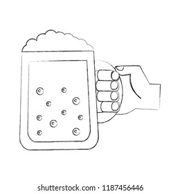 hand holding beer glass drink celebration