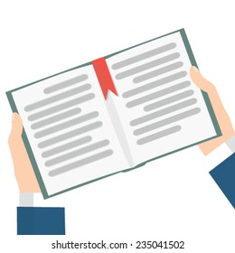 hand holding books