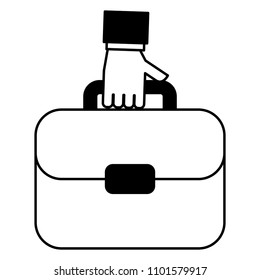 hand holding business briefcase accessory