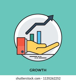
Hand holding business performance graph that is continuously moving upward a sign for business growth  
