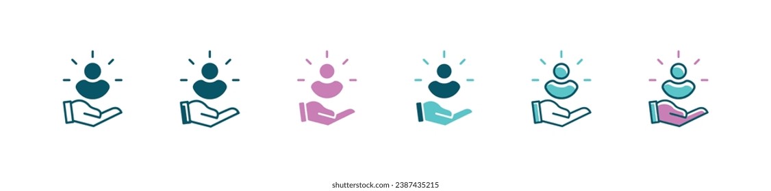 hand holding candidate talent hiring recruitment icon business job interview vector chosen human resource headhunting decision employee hired agreement symbol illustration