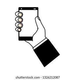 hand holding cellphone