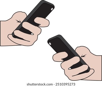eine Hand, die Handy-Technologie hält, eine Form von digitalem technologischem Fortschritt