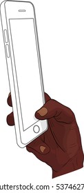 Hand holding cellphone,hand action