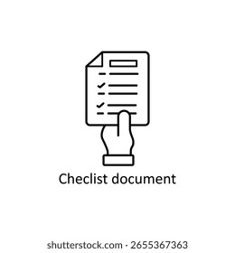 Hand Holding Checklist Document with Check Marks
