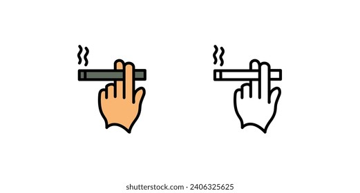 portador manual de icono de cigarrillo, adecuado para iconos relacionados con cigarrillos.