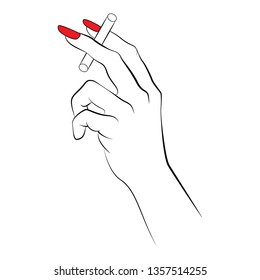 Hand Holding Cigarette Drawing / Cigarette realistic picsart smoke file ...