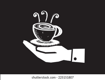 Hand Holding Coffee Cup
