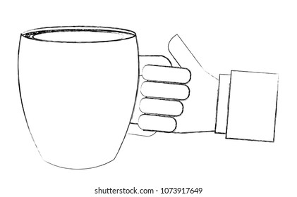 hand holding coffee cup beverage fresh