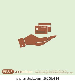 hand holding a credit card.