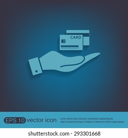 hand holding a credit card.