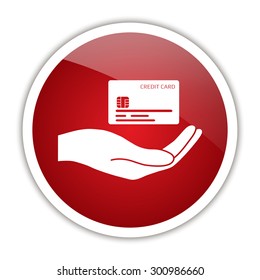 Hand holding credit card